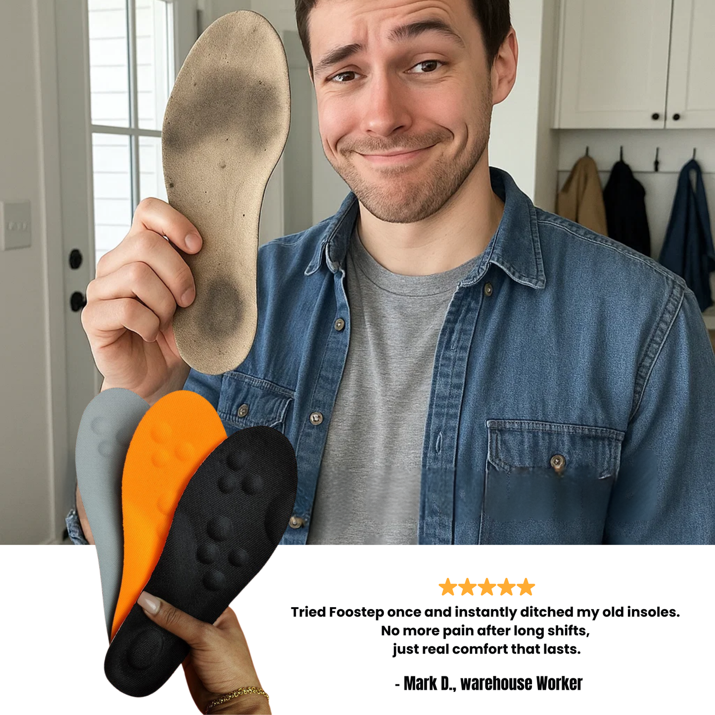 Foostep™ Instant Pain Relief Insoles