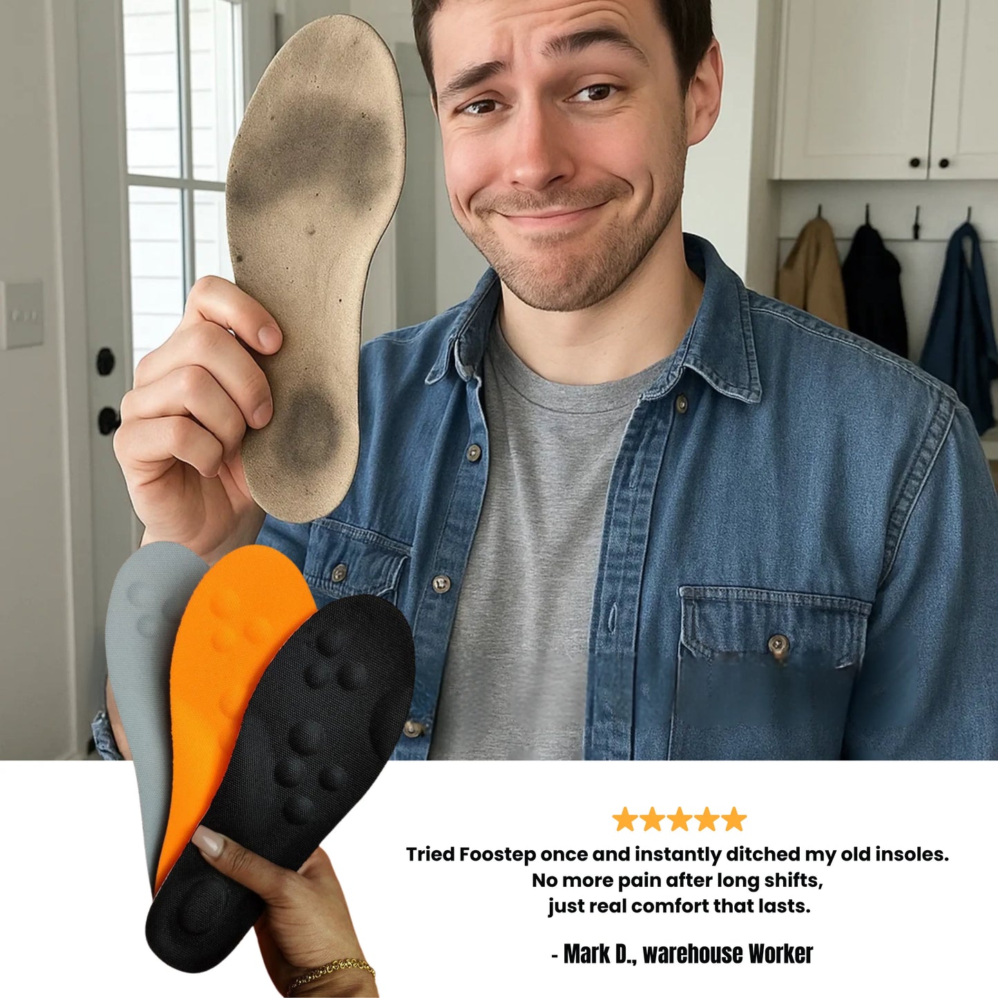 Foostep™ Instant Pain Relief Insoles