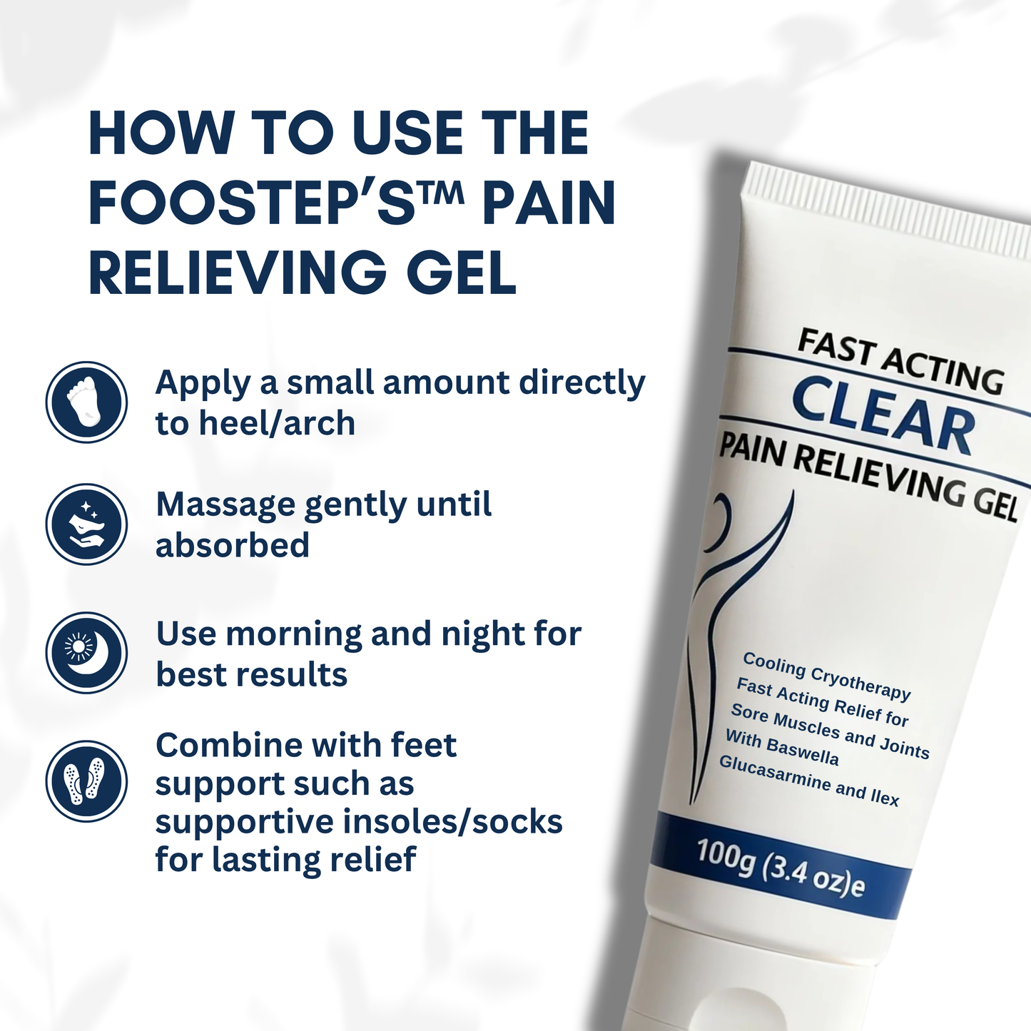 Foostep™ NeuroCool Foot Pain Relief Gel