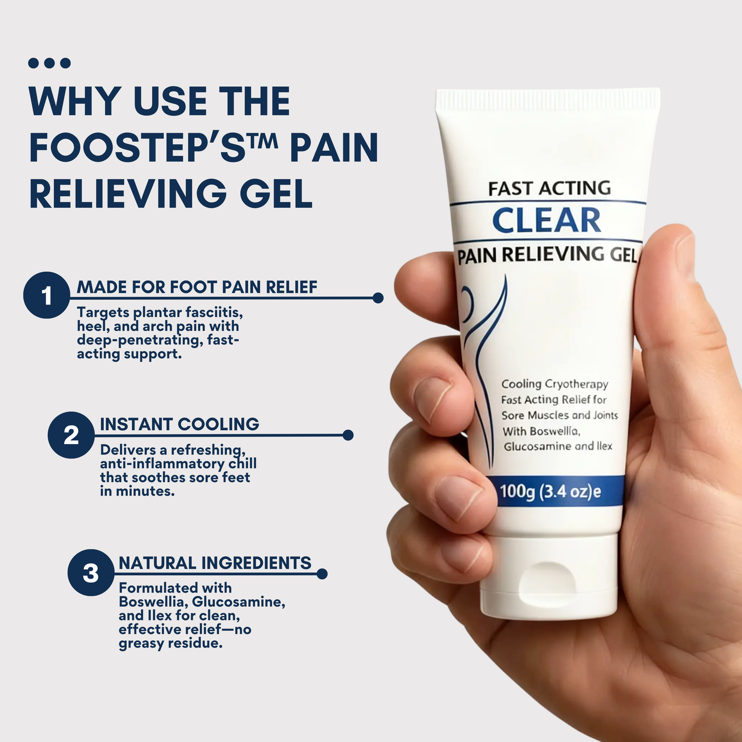 Foostep™ NeuroCool Foot Pain Relief Gel