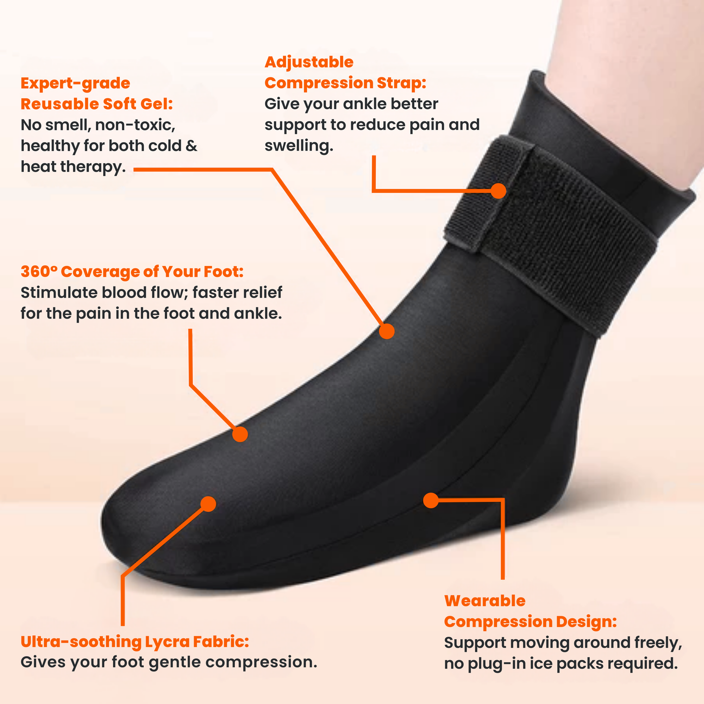 Foostep™ Compression-Cool Socks