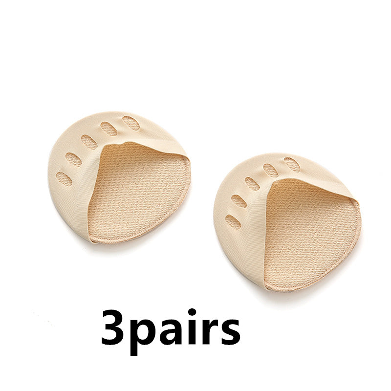 High Heels Forefoot Pad Invisible Ice Silk Five-finger Front Half Pad