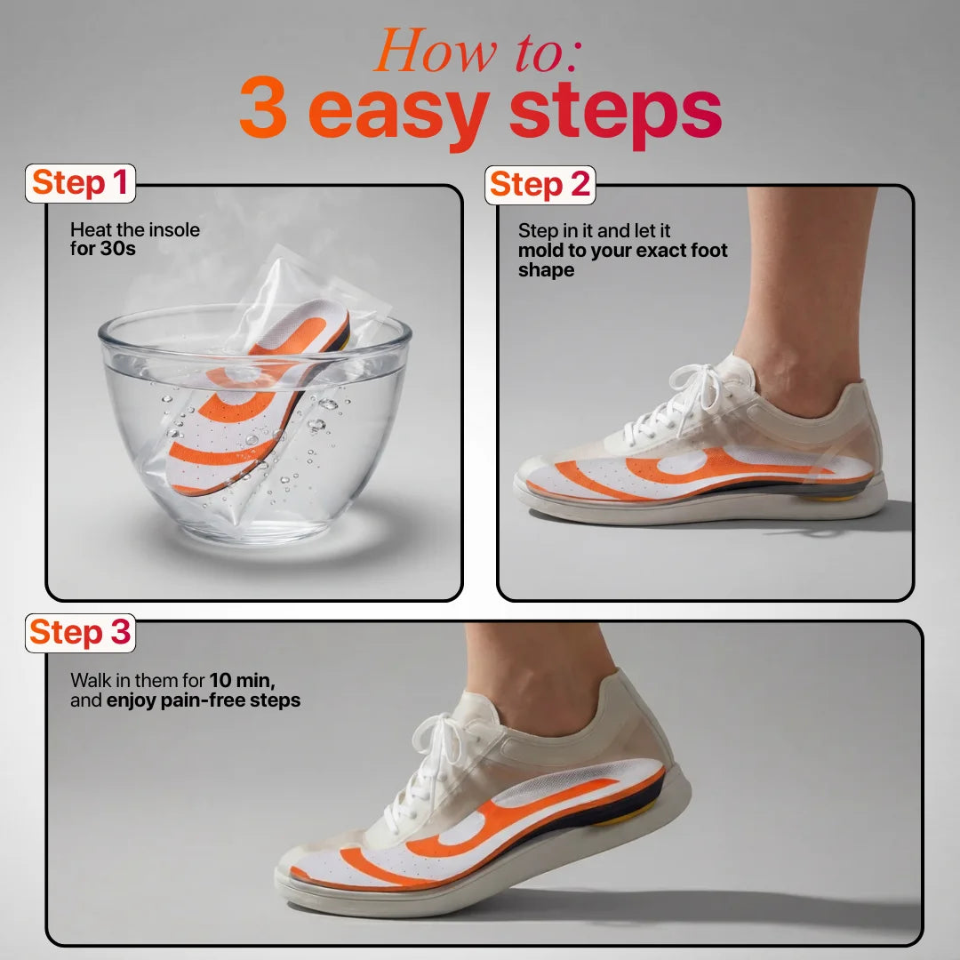Foostep™ Heat-Molded Pain Relief Insoles