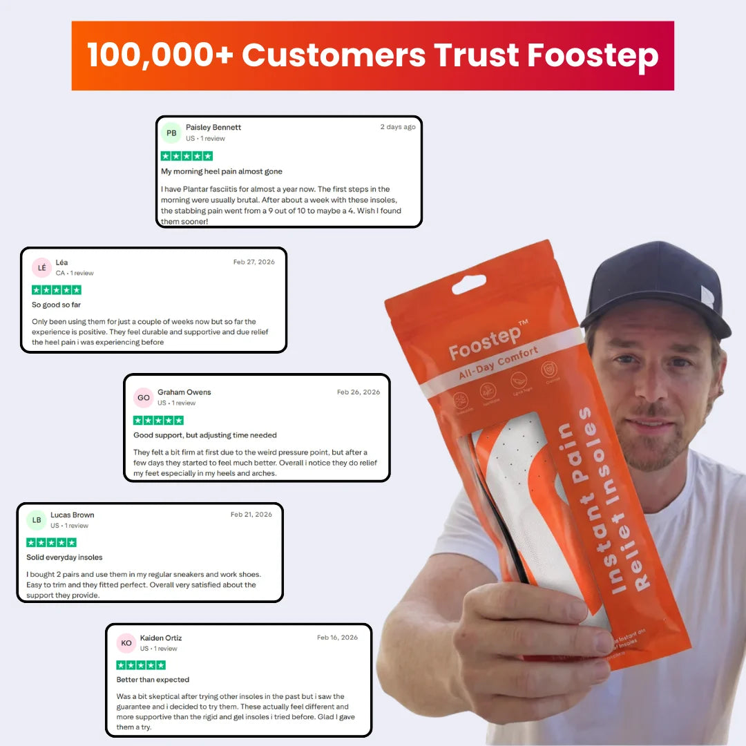 Foostep™ Heat-Molded Pain Relief Insoles