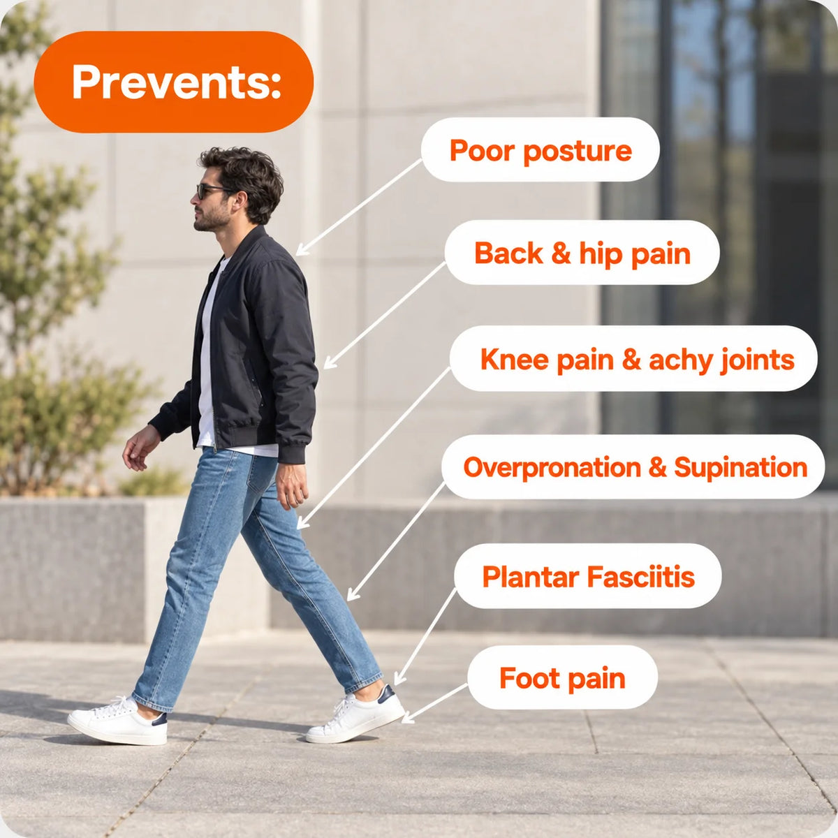 Foostep™ Pro Arch Support Insoles
